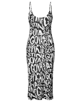 Holly Dress Liquified Logo AOP