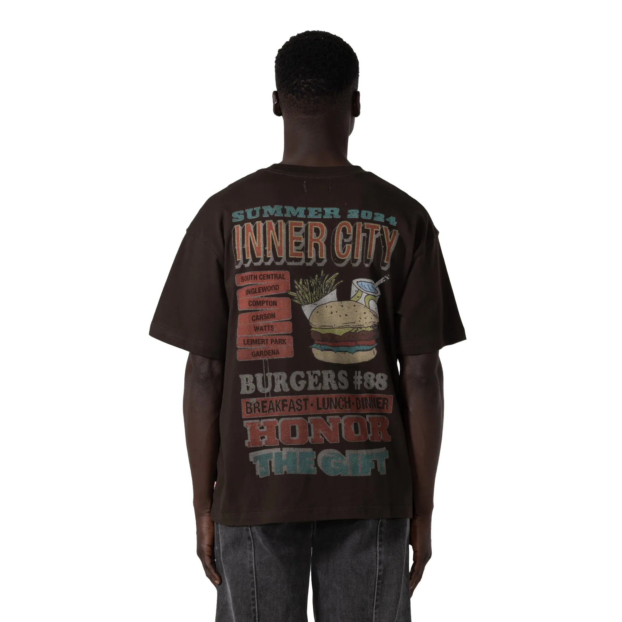 Honor The Gift HTG Burgers Short Sleeve T-Shirt Black