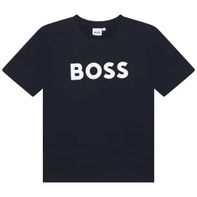 Hugo Boss Kids Big Logo T-Shirt Navy J25P24-849