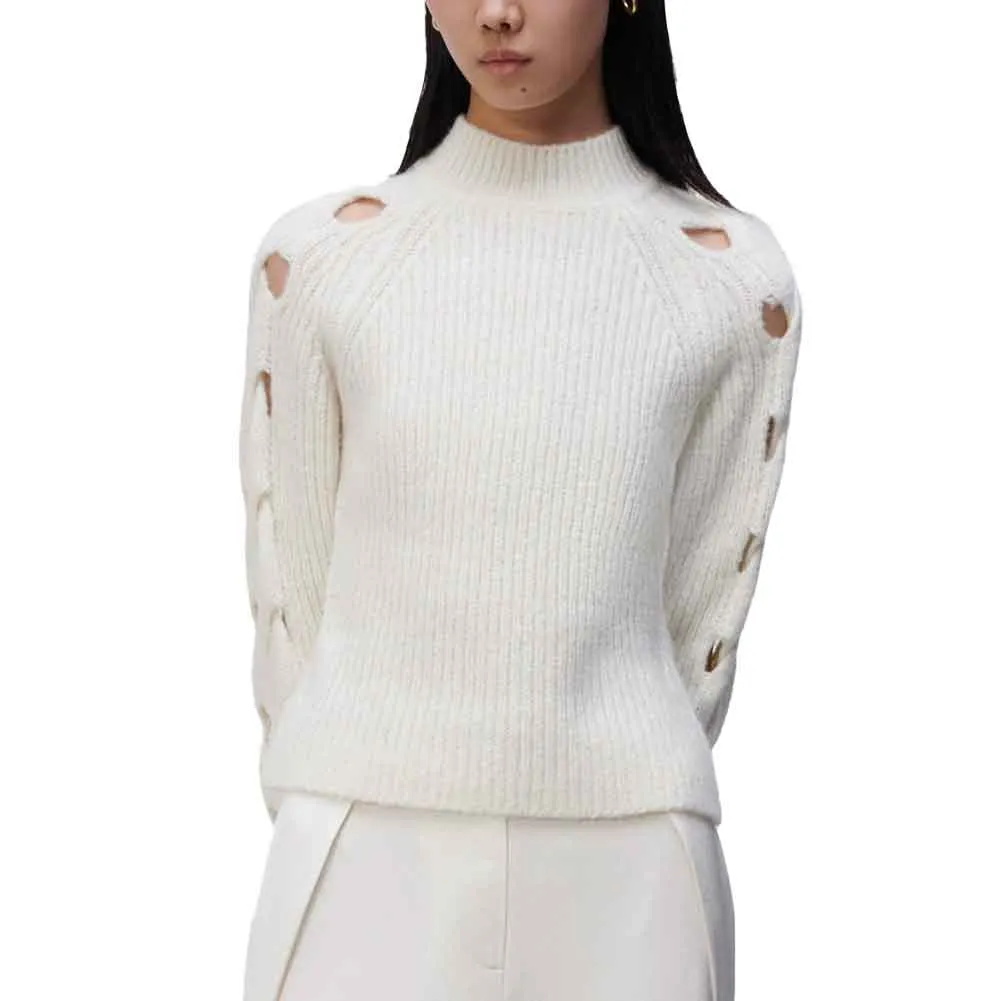 Jonathan Simkhai Montrose Alpaca Cable Turtleneck Sweater