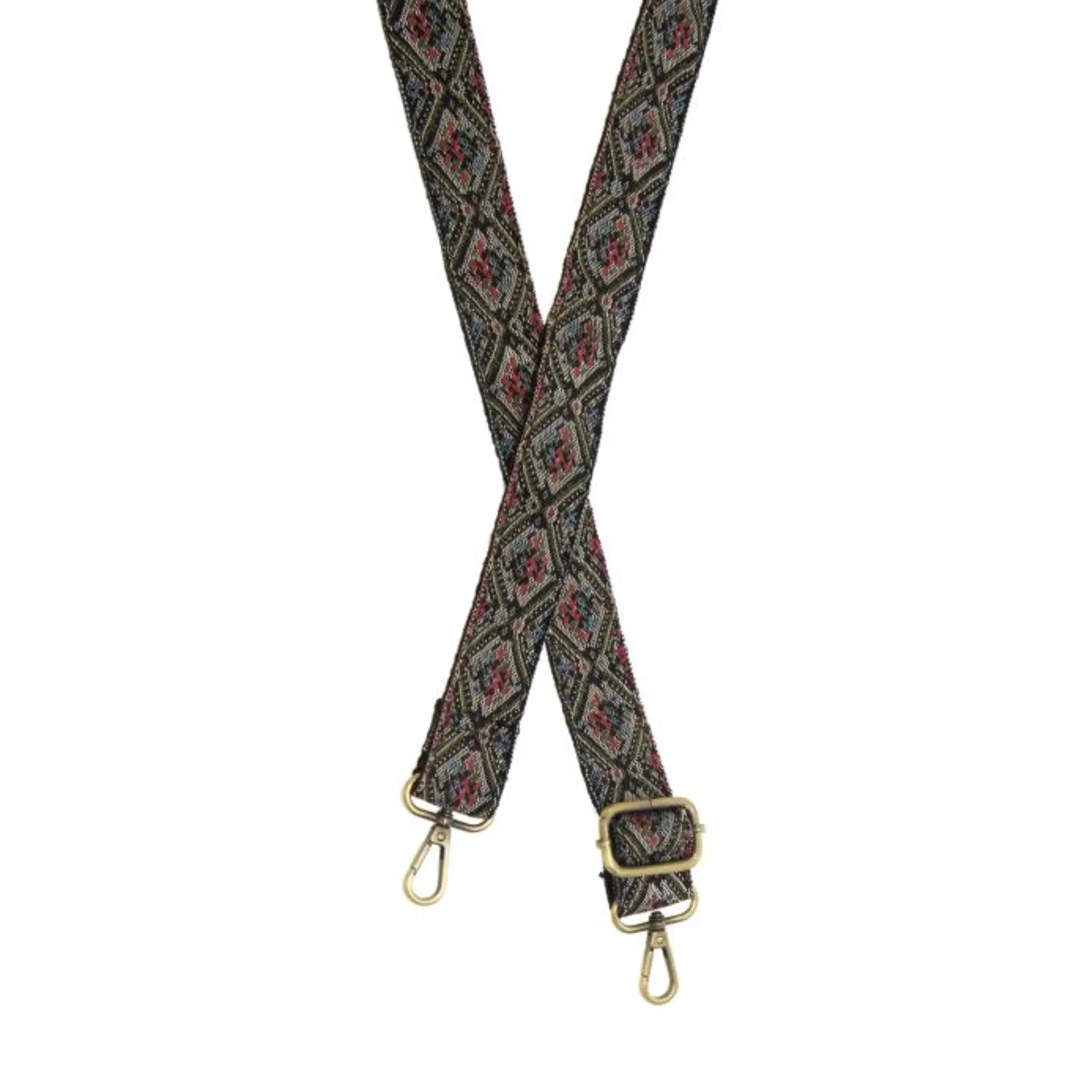 Joy Susan embroidered guitar strap, 1-1.5 wide