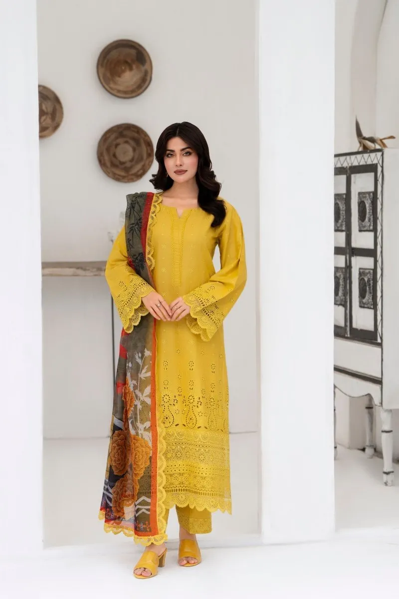 Karma Embroidered Chikankari Cotton Lawn Suit KAR119