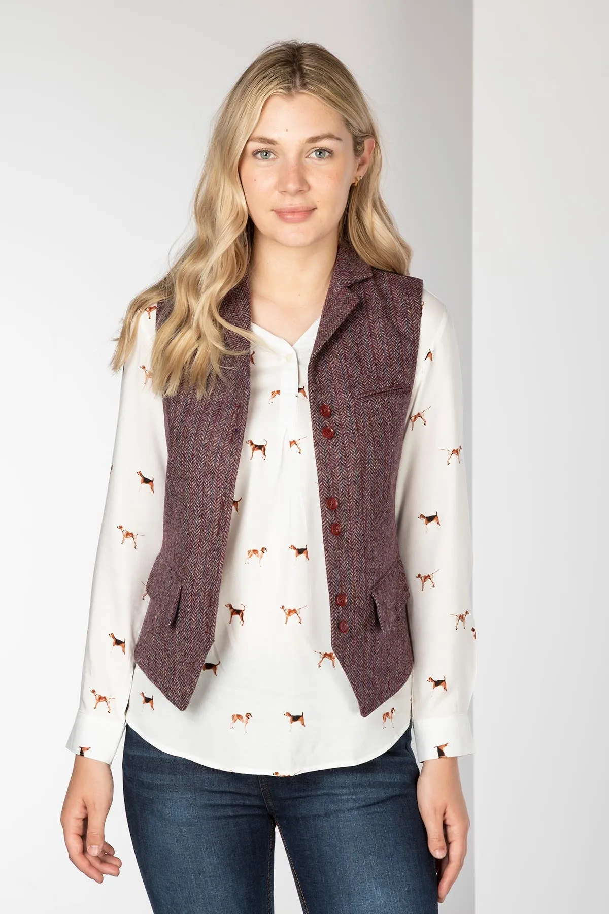 Ladies Limited Edition Tweed Waistcoat - Helen