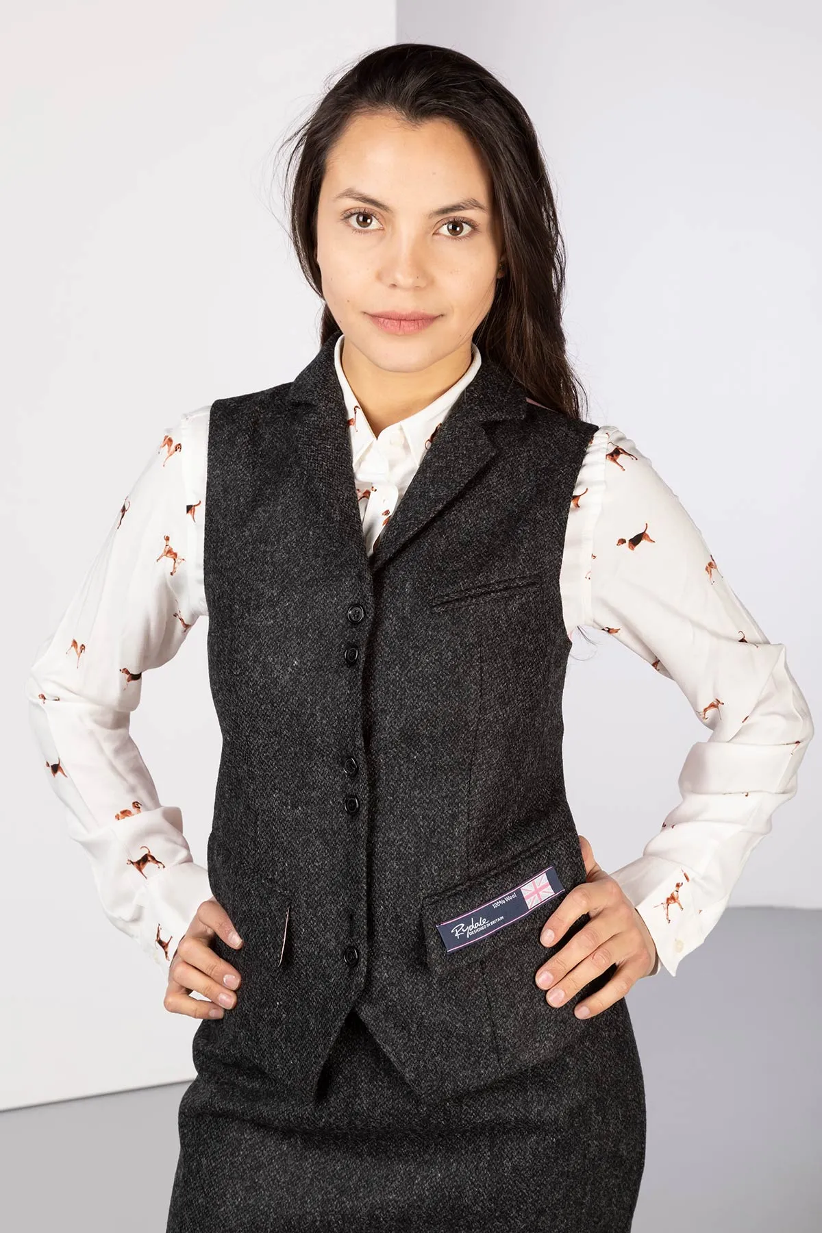 Ladies Limited Edition Tweed Waistcoat - Helen