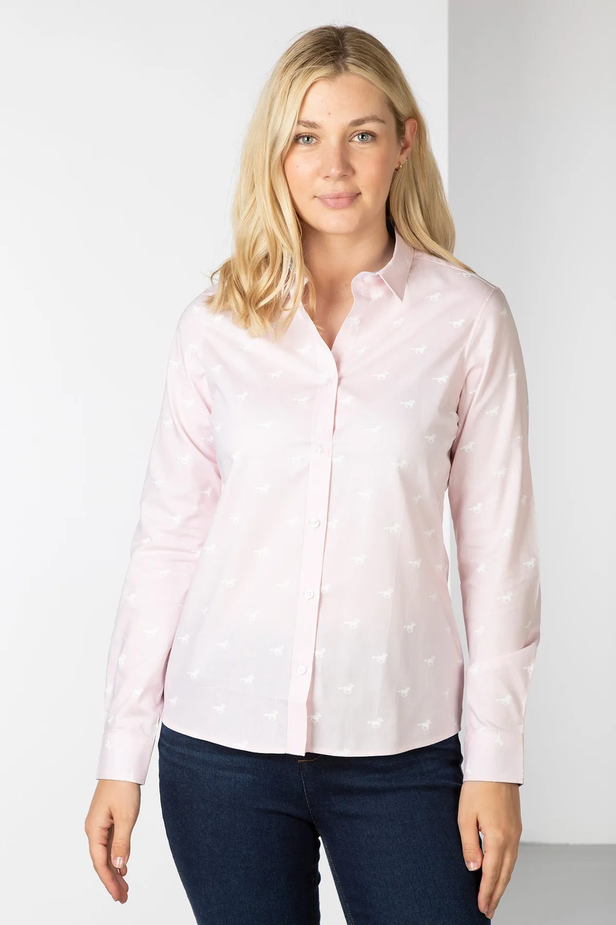 Ladies Oxford Cotton Printed Shirt -  Audrey II