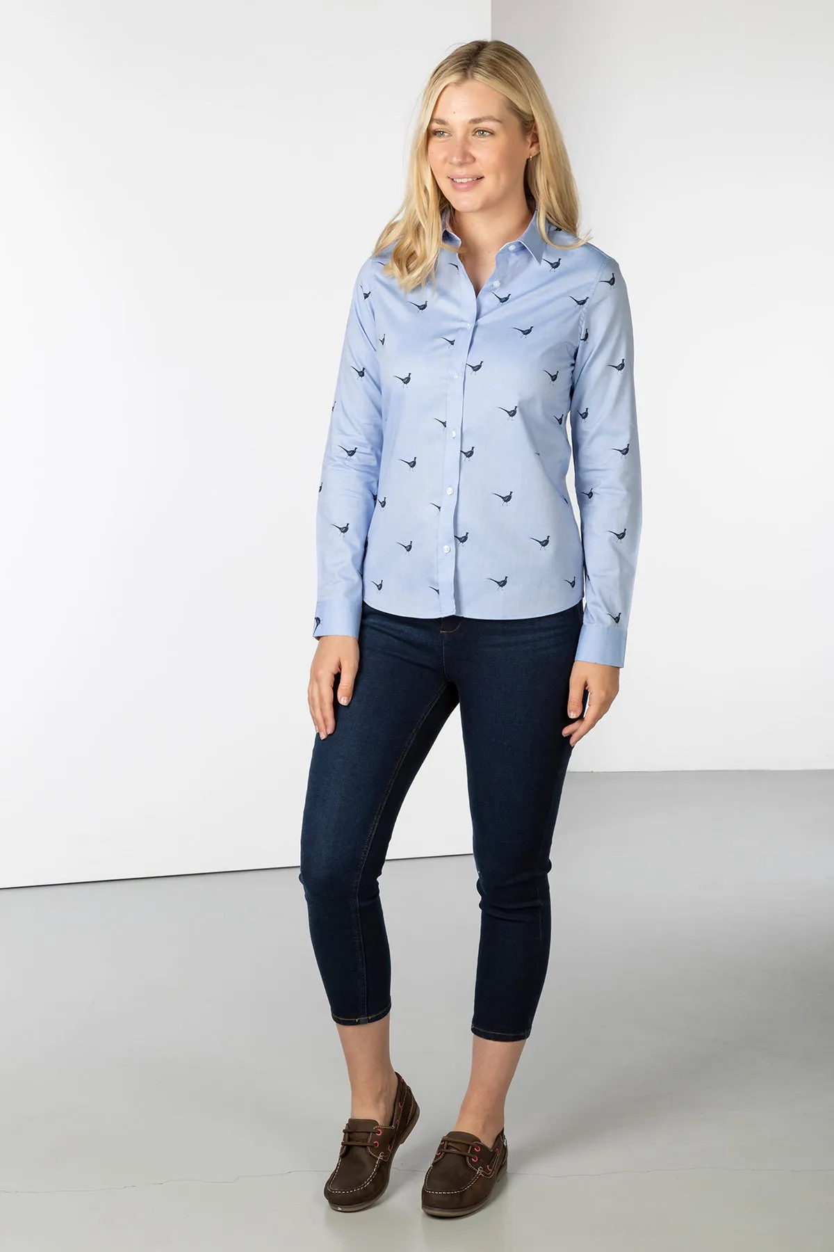 Ladies Oxford Cotton Printed Shirt -  Audrey II