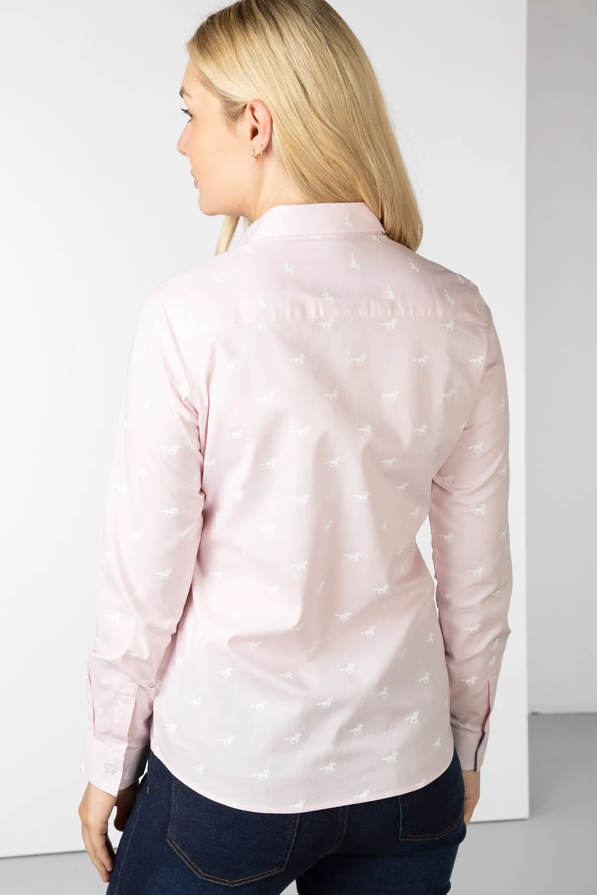 Ladies Oxford Cotton Printed Shirt -  Audrey II