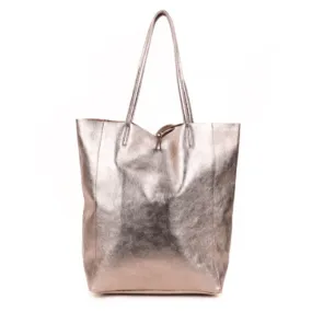 Maison Fanli Large Tote Metallic Champagne