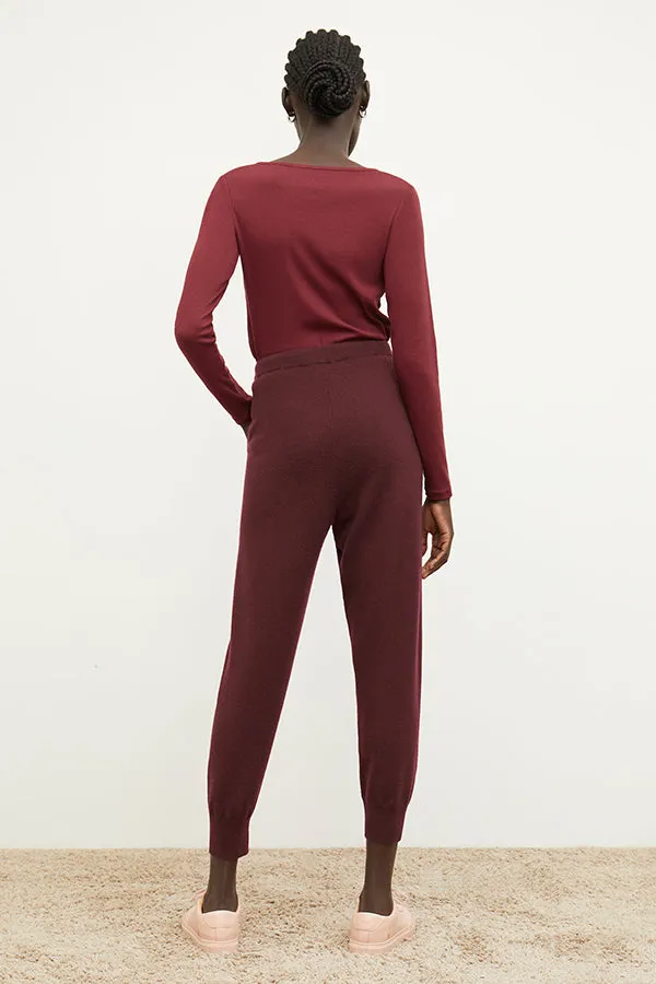 Marcia T-Shirt - Ribbed Pima Cotton :: Cranberry