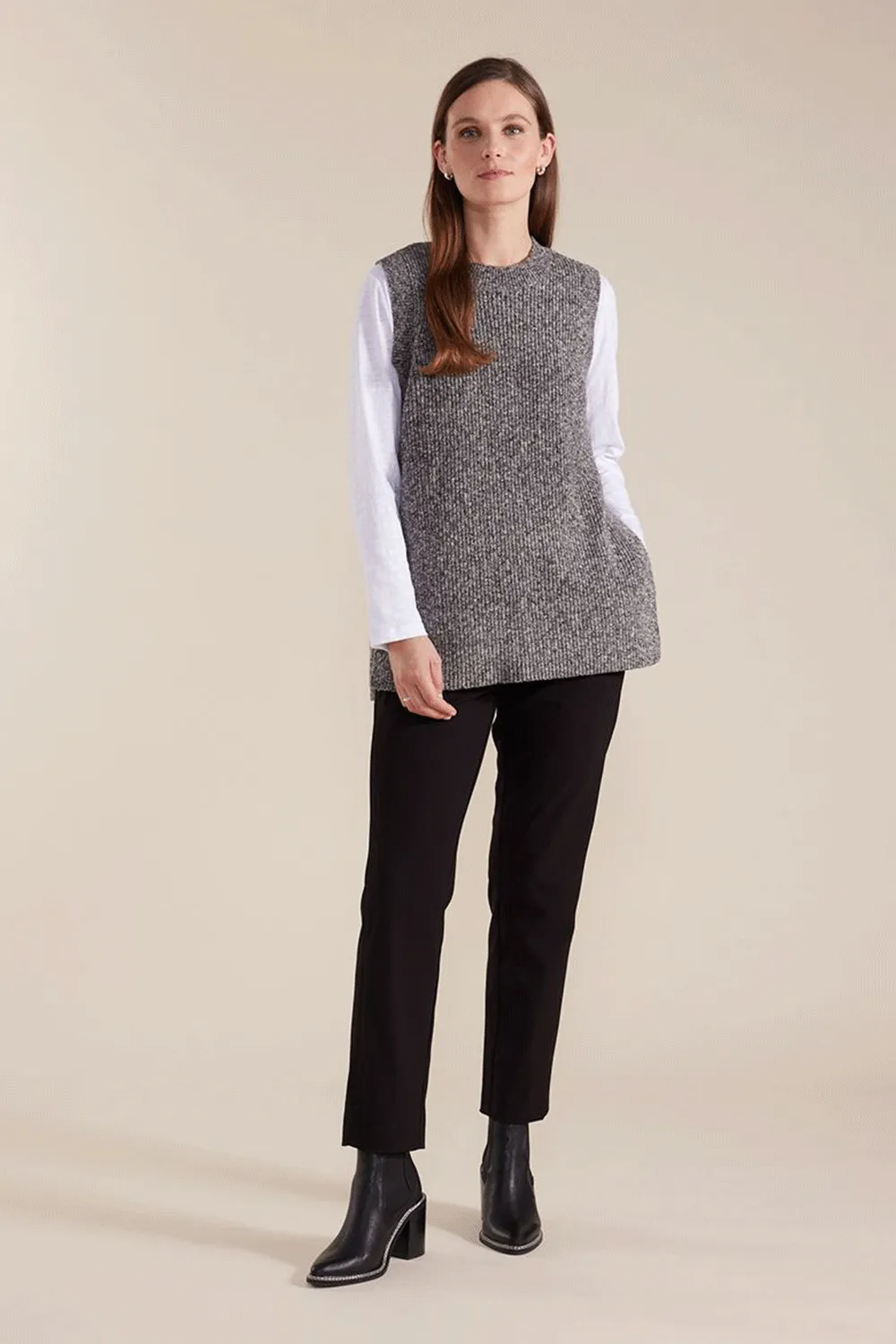 Marco Polo - YTMW43531 Split Hem Knit Vest