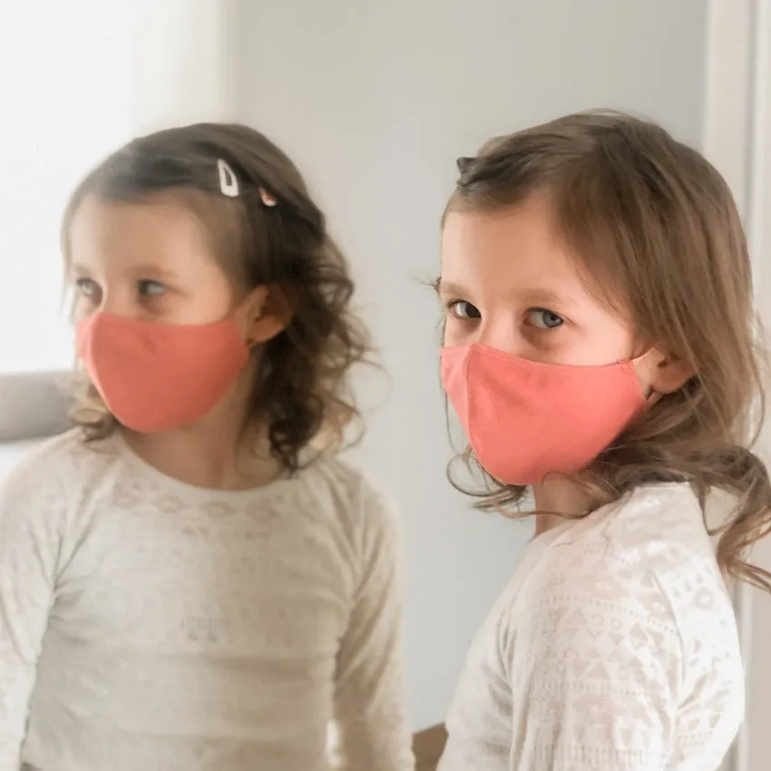 Mask | Oval | Rose | Kids 6-9 | 2-Layers | Soft Cotton