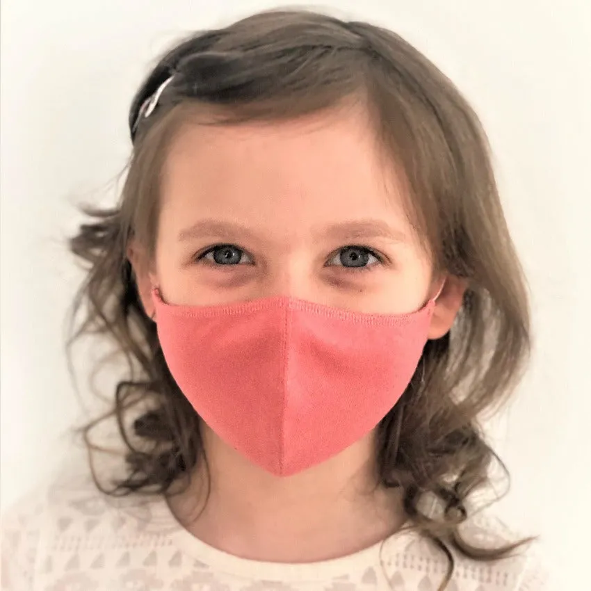 Mask | Oval | Rose | Kids 6-9 | 2-Layers | Soft Cotton