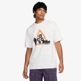 mens nike acg dri-fit s/s tee (white)