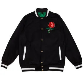 Men's True Loves Varsity Jacket Black