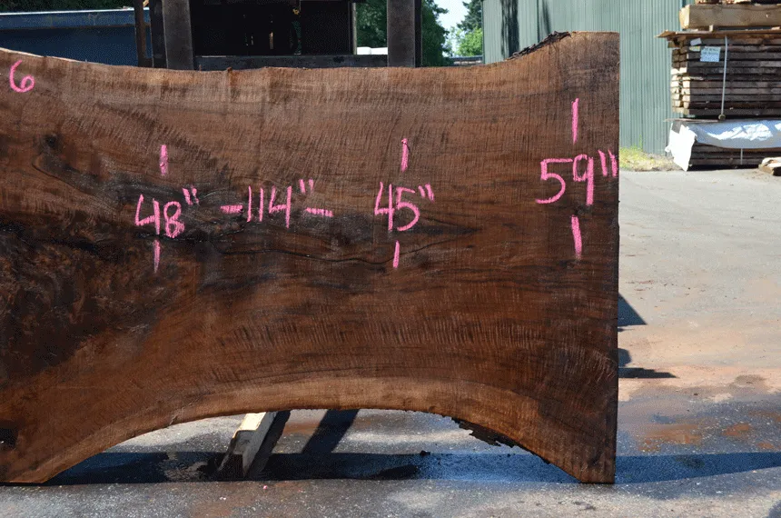 Oregon Black Walnut Slab 062121-06