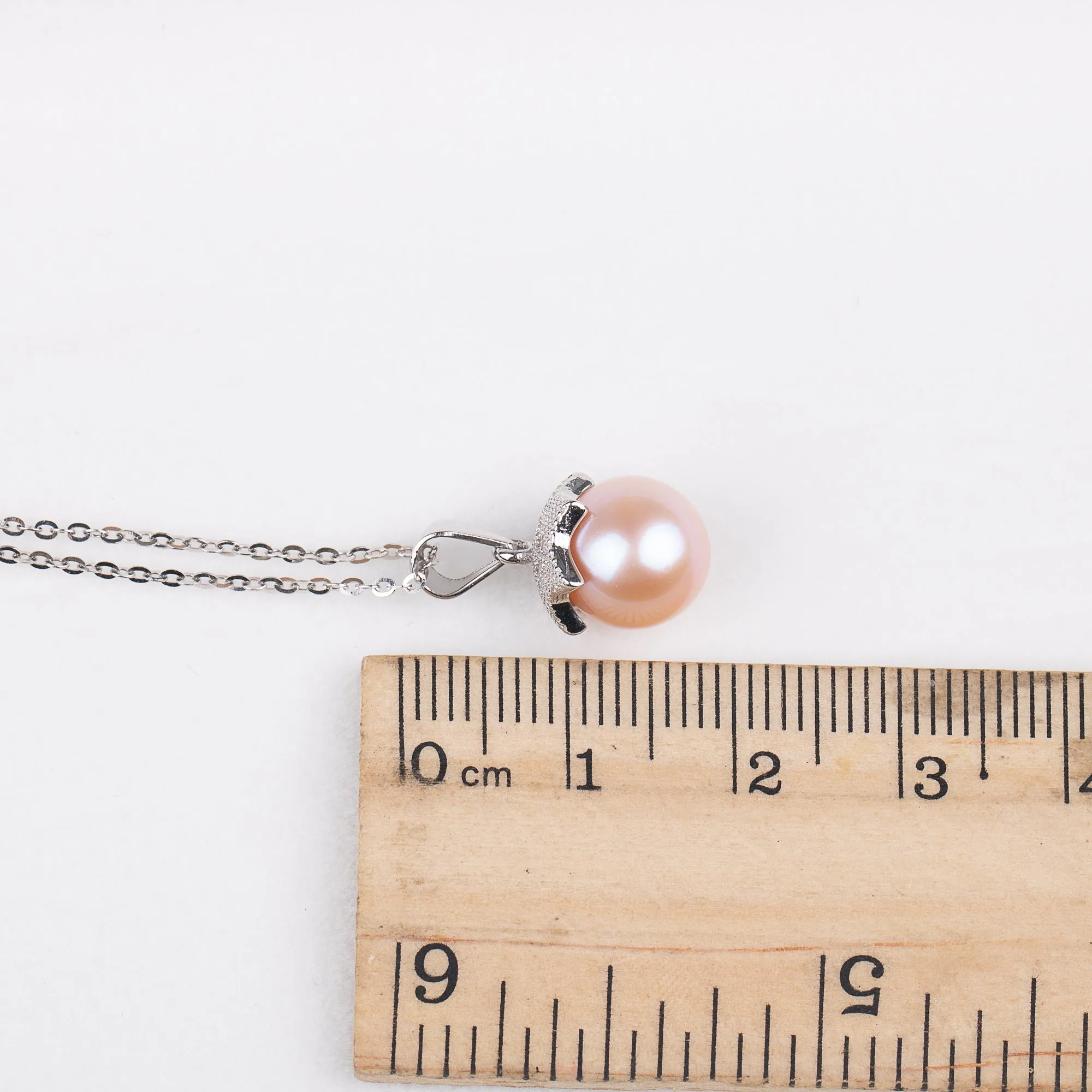 P030551 DIY 7-11mm Natural Freshwater pearl pendant accessory 925 sterling silver engagement jewelry necklace for women