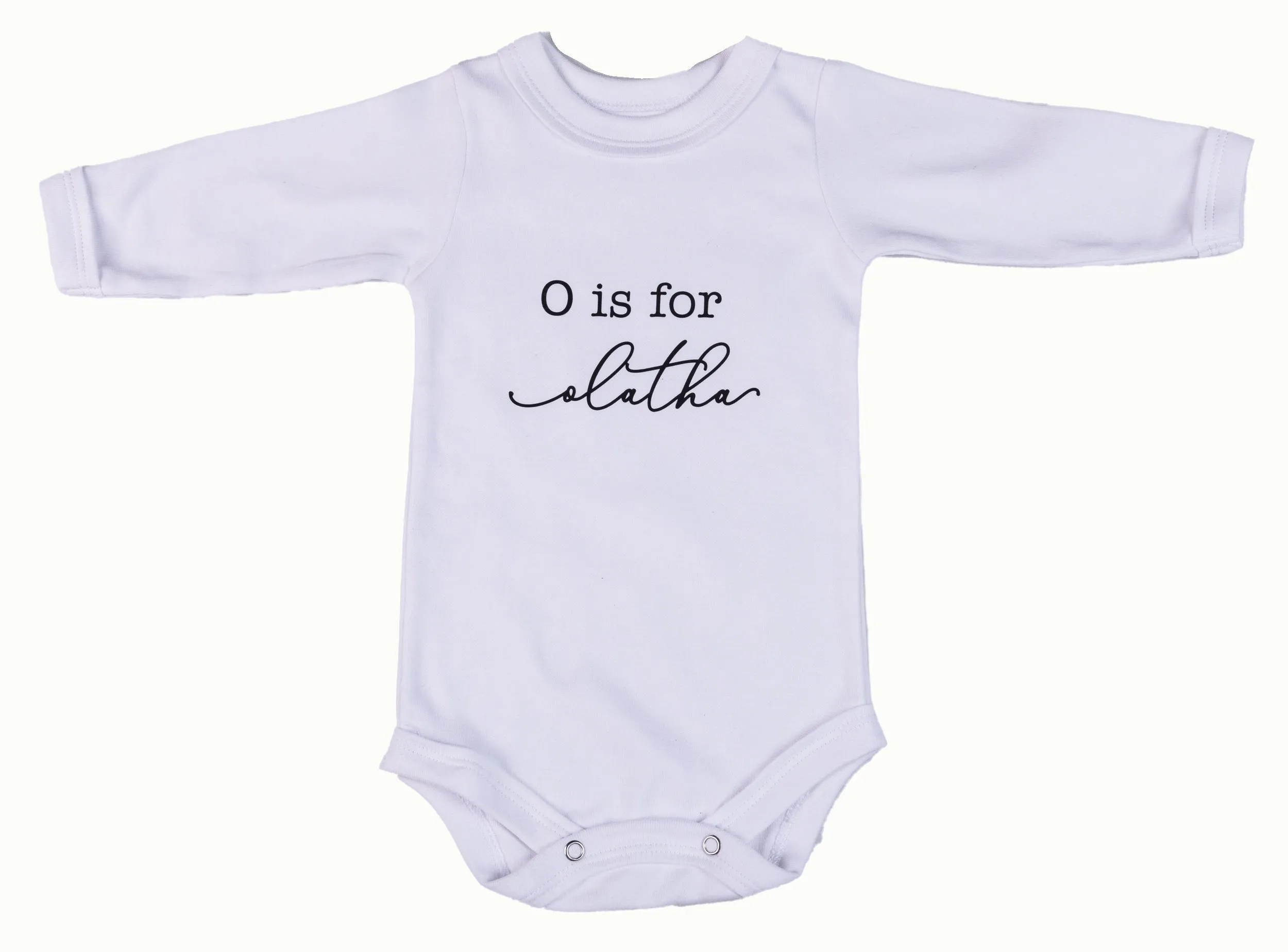 Personalised baby printed onesie