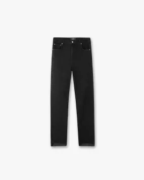 R2 Stepped Hem Denim - Off Black