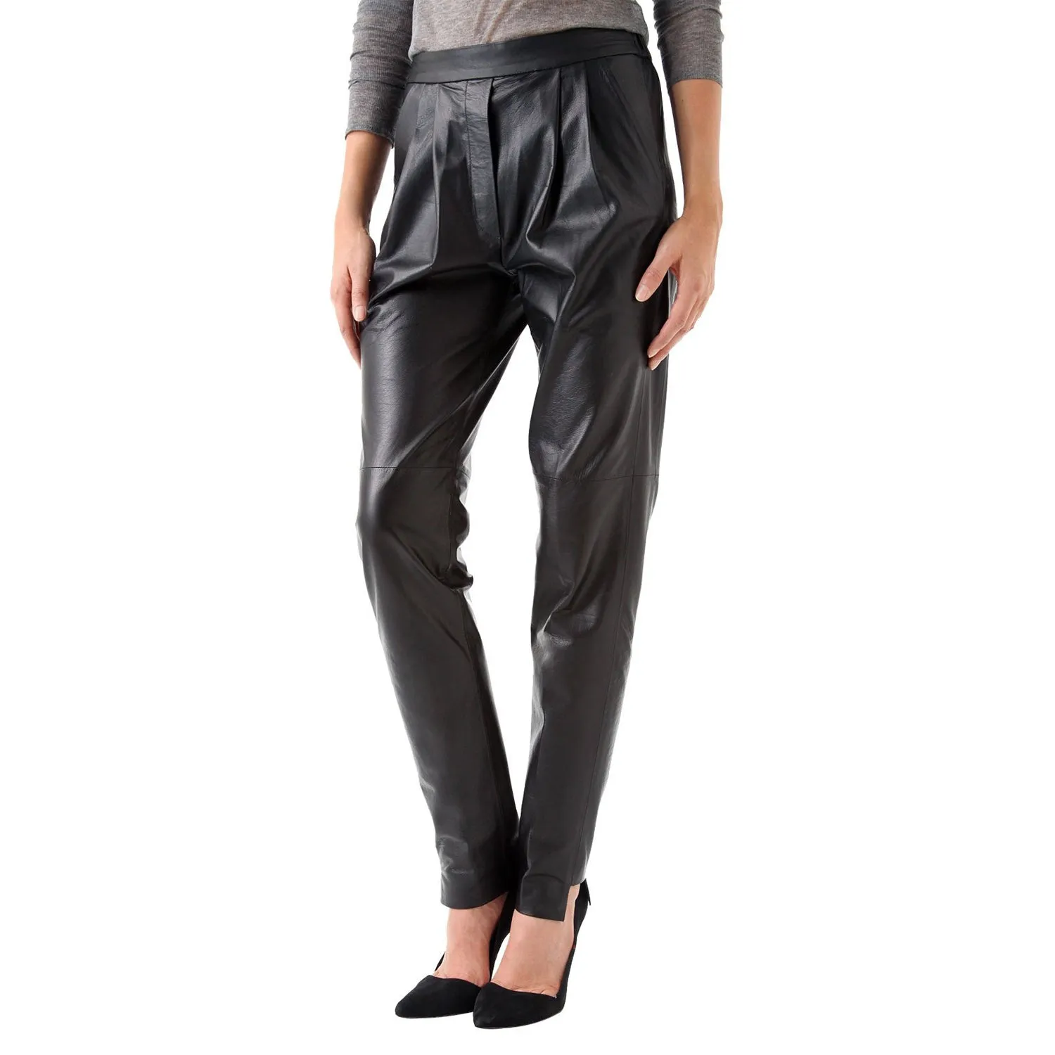 Relaxed fit hammer leather pants (style #13)