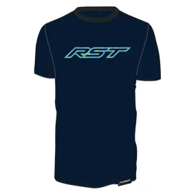 RST Dazzle Mens T Shirt - Navy / Aqua / Yellow