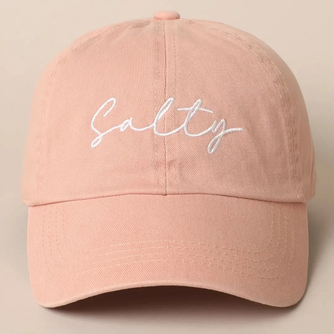 Salty Embroidery Baseball Cap