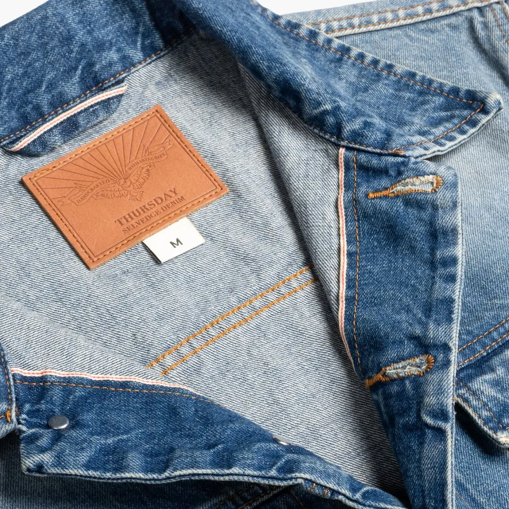 Selvedge Denim Trucker Jacket | Vintage Wash