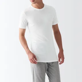 Side Seamless Ribbed Crew Neck T-Shirt (2 Pack)