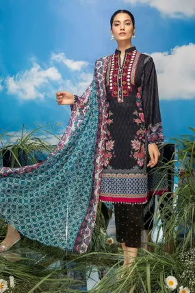 So Kamal Embroidered Lawn 3 Piece Suit SKA58