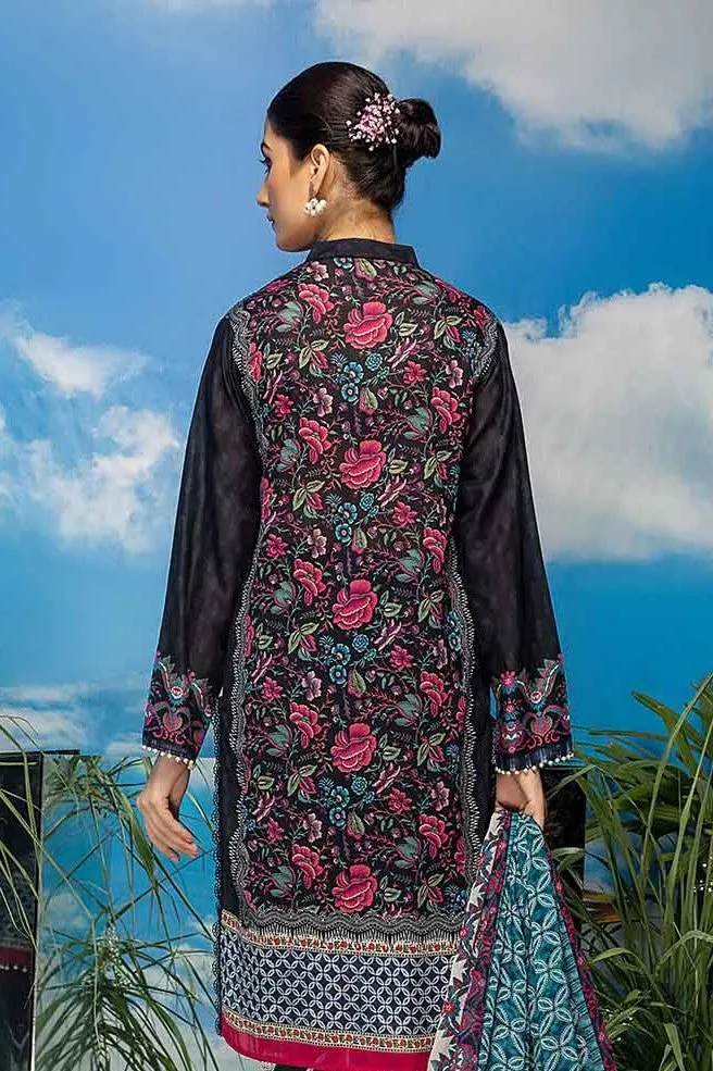 So Kamal Embroidered Lawn 3 Piece Suit SKA58