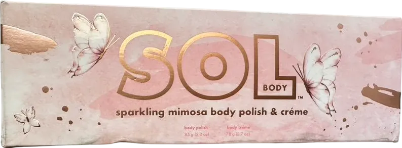 sol Sparkling Mimosa Body Polish & Créme one size