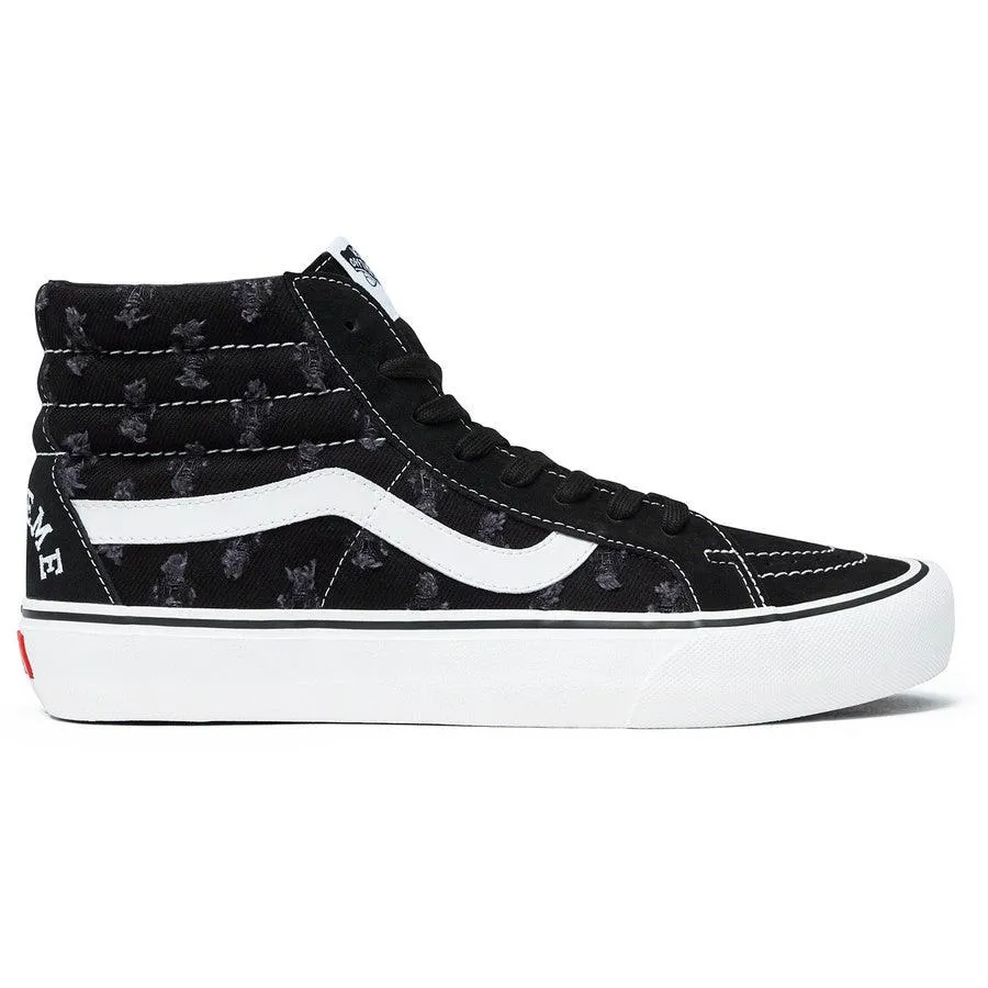 Supreme/ Vans Hole Punch Denim Sk8-Hi Pro (Black)