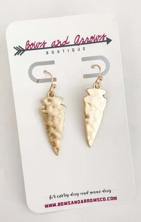 The Classic Arrowhead Earrings - Gold