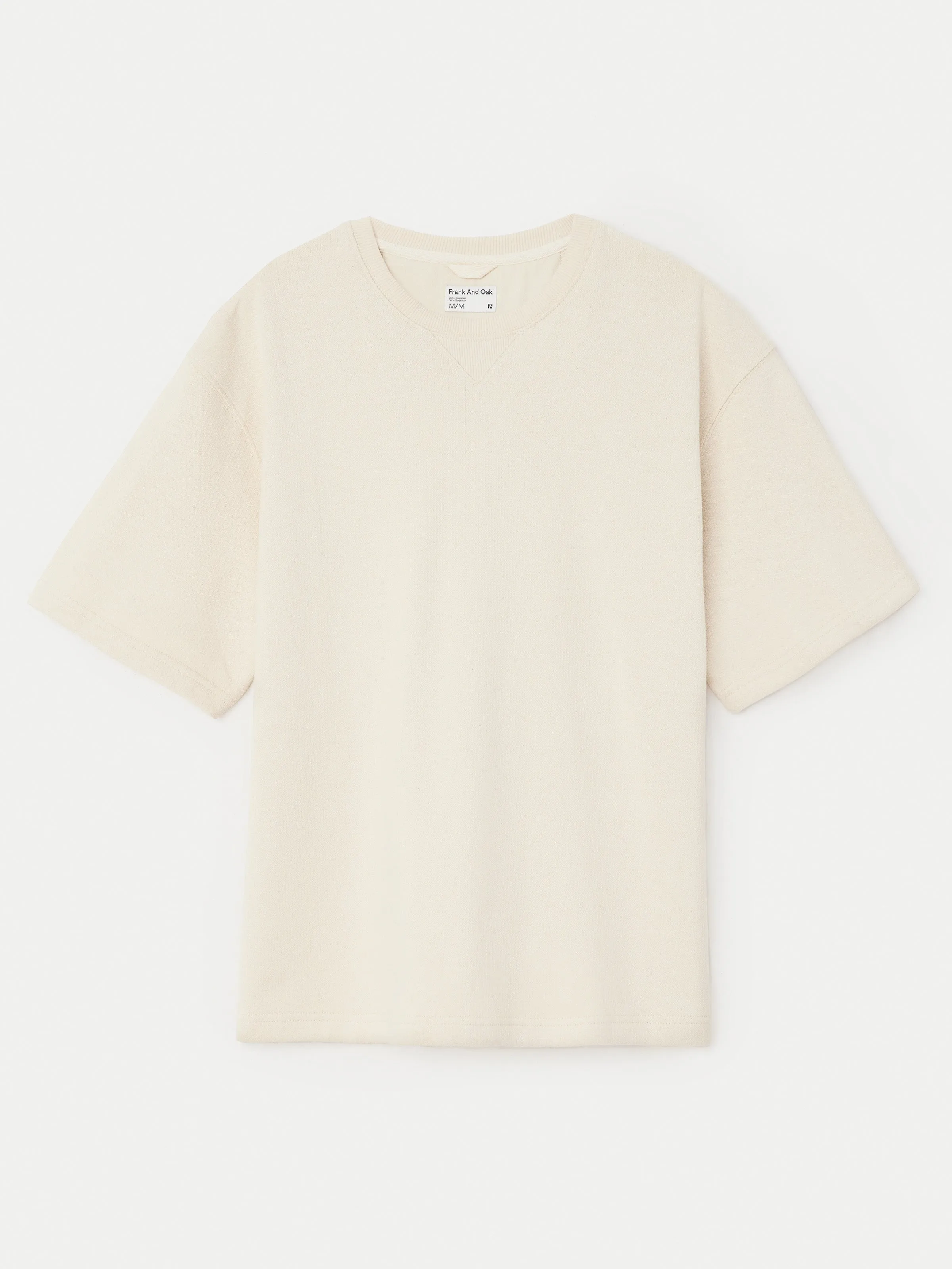 The French Terry T-Shirt in Oatmeal