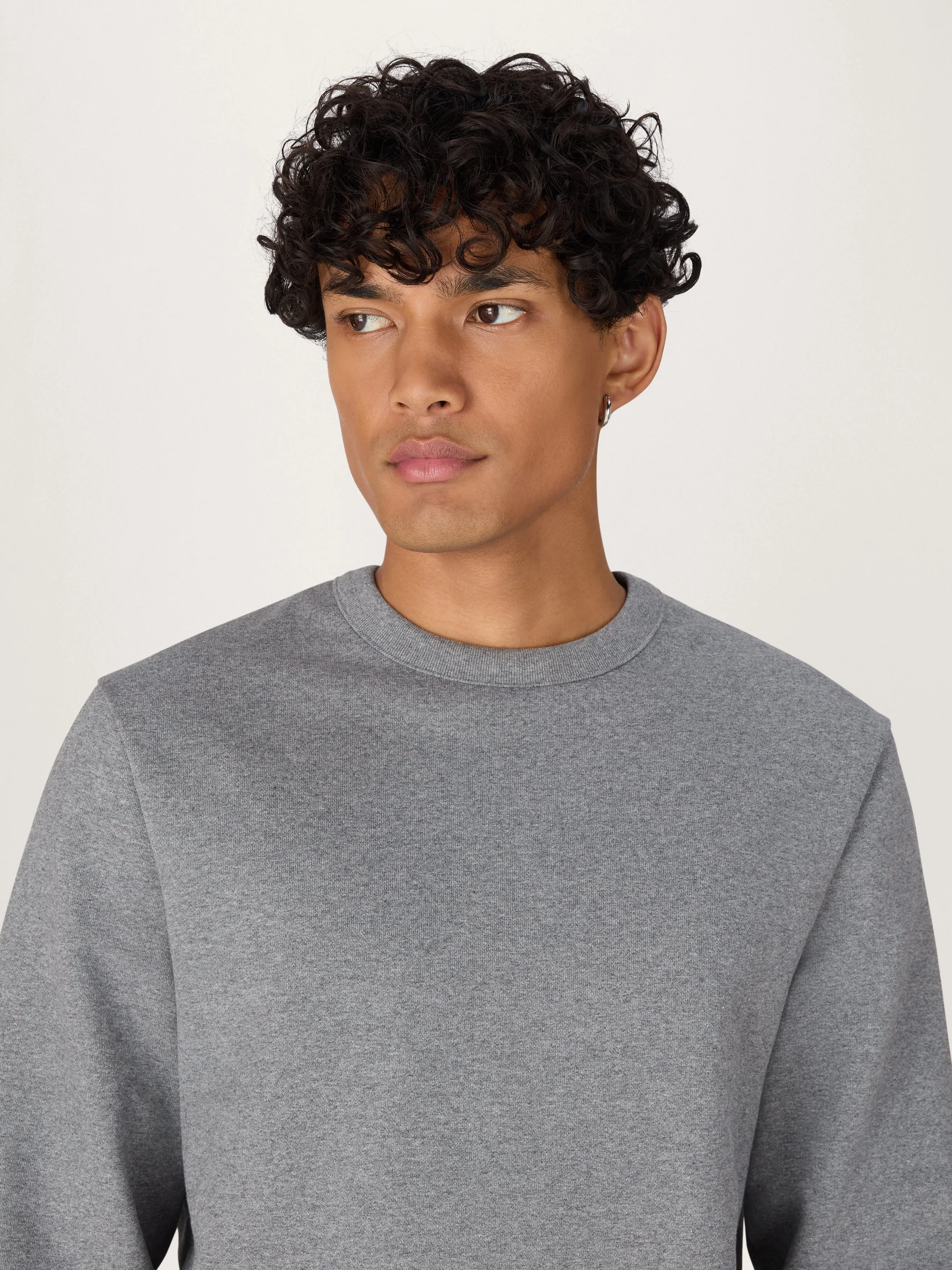 The Icon Sweatshirt || Grey Marl | Organic Cotton