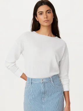 The Lightweight Crewneck Sweater in Bright White