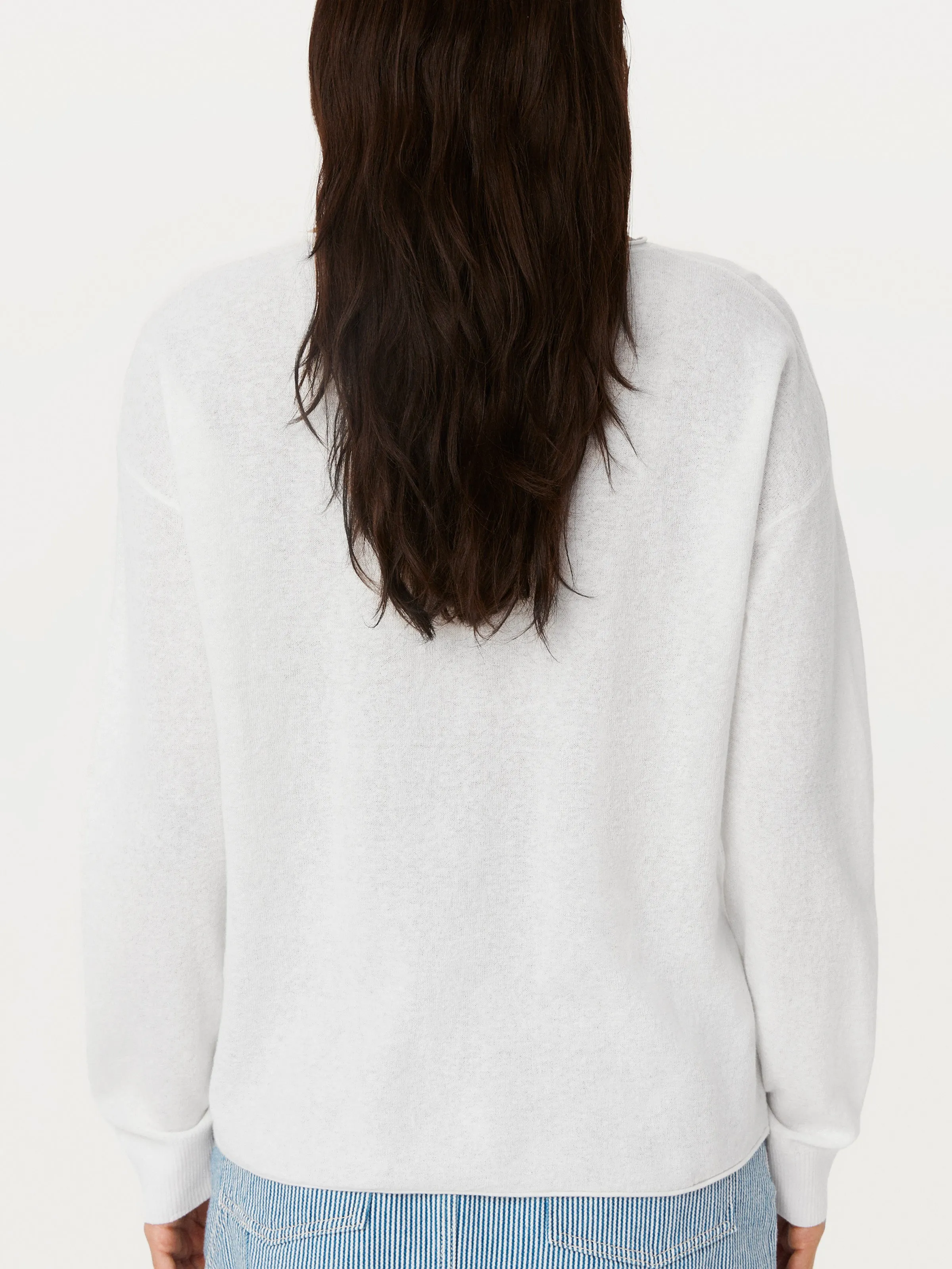 The Lightweight Crewneck Sweater in Bright White