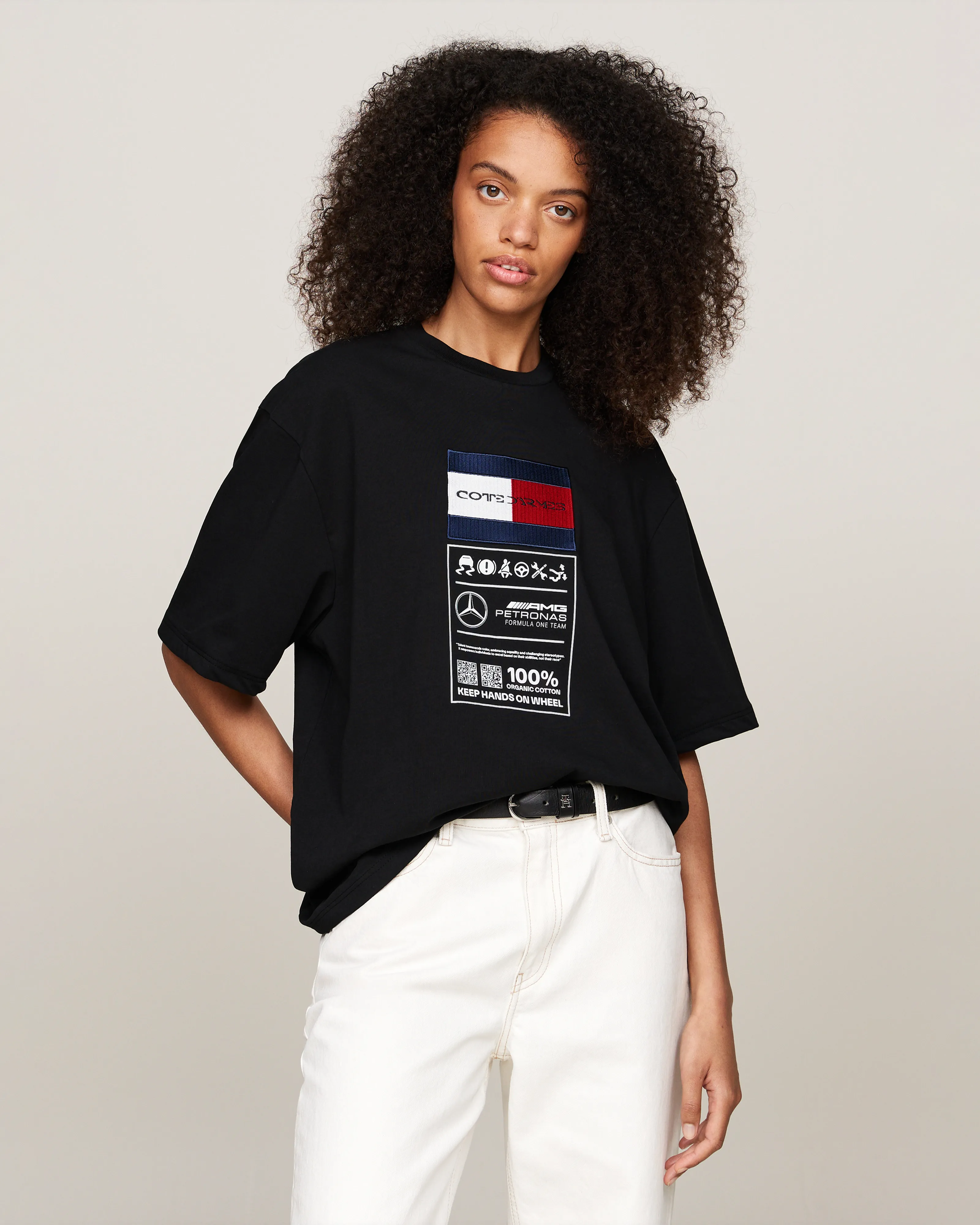 Tommy x Mercedes-AMG F1 x Clarence Ruth Label Tee Black