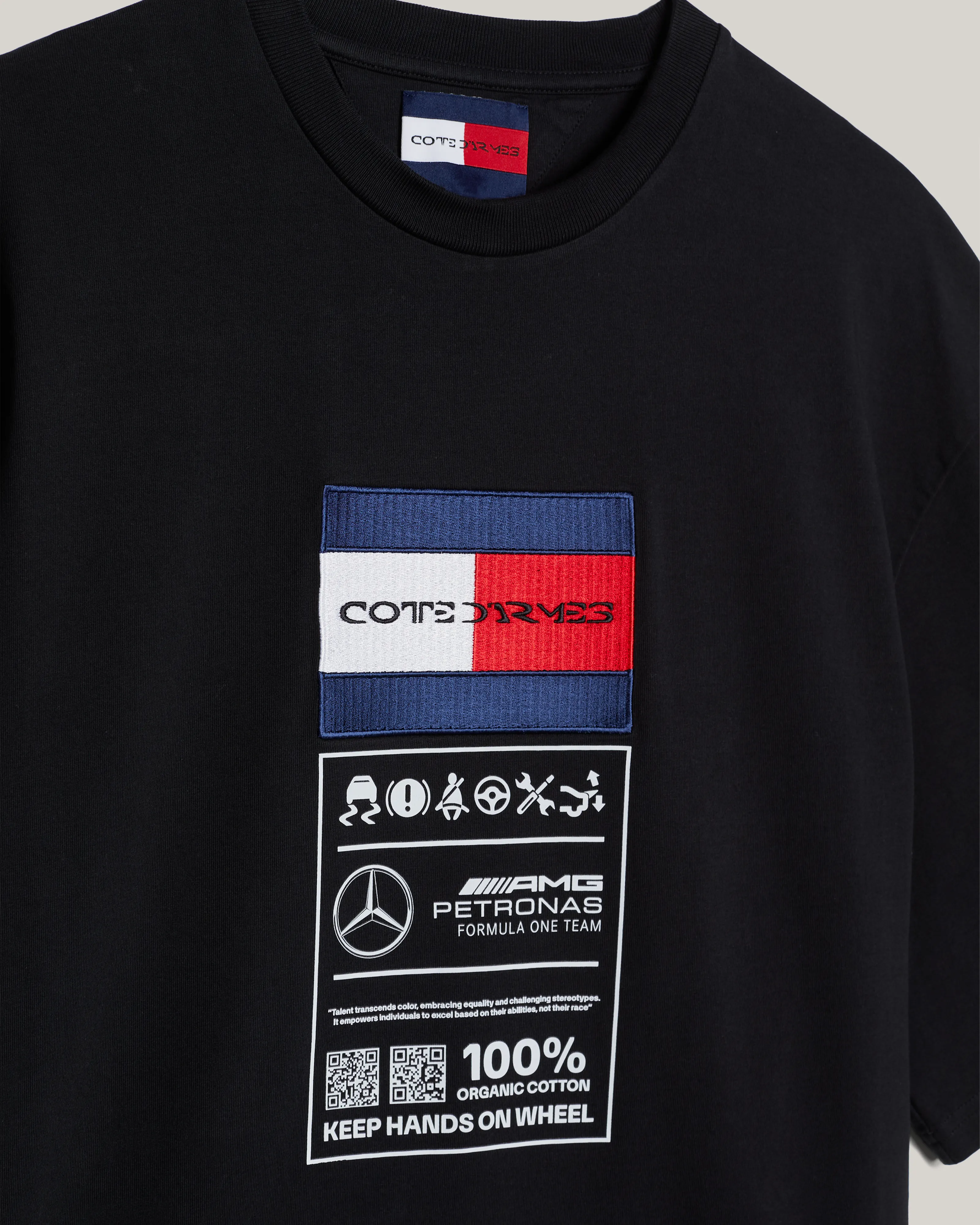 Tommy x Mercedes-AMG F1 x Clarence Ruth Label Tee Black