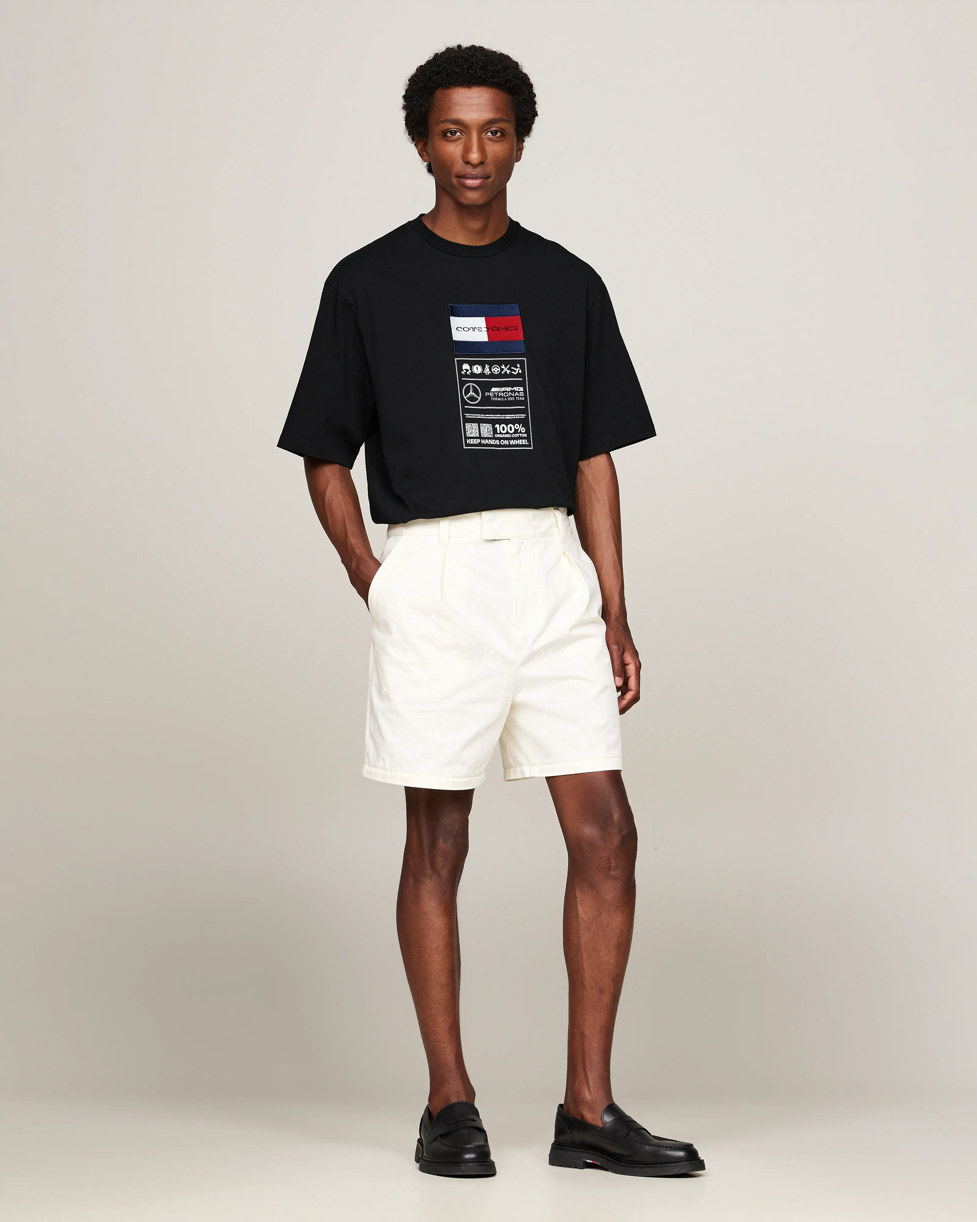 Tommy x Mercedes-AMG F1 x Clarence Ruth Label Tee Black