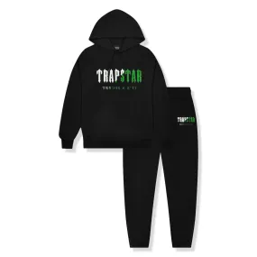 Trapstar Chenille Decoded Black Green Tracksuit