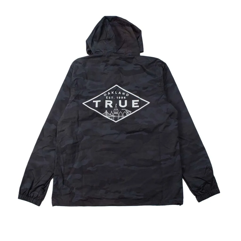 True Men's Established Oakland Anorak Black Camo