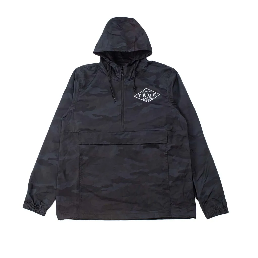 True Men's Established Oakland Anorak Black Camo