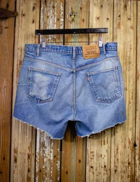 Vintage Levi's 505 Orange Tab Cut Off Jean Shorts Medium Wash 38w