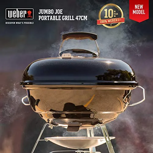 Weber Jumbo Joe 47CM Charcoal Grill/BBQ with Thermometer