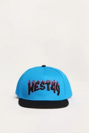 West49 Youth Flame Logo Flat Brim Hat