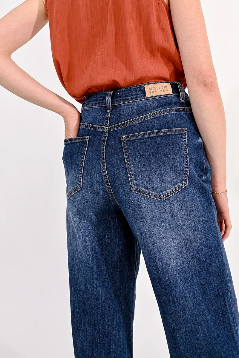 Wide Leg Jeans by Molly Bracken