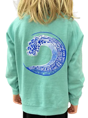 Youth Long Island Beach Wave Crew Sweater