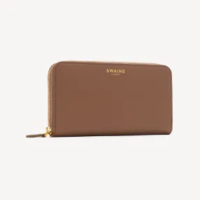 Zip Around Wallet - Taupe